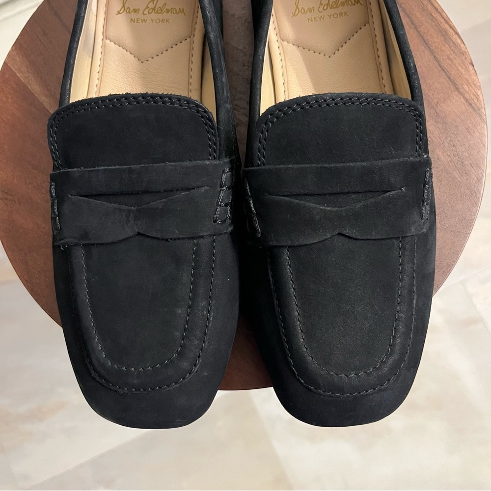 Sam Edelman Women's Tucker Loafers Black 6.5M UK size 36.5 Suede upper - Picture 2 of 9
